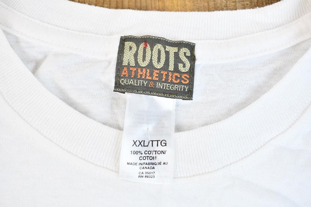 Vintage 1990s Deadstock Roots Athletics Graphic Logo T-Shirt