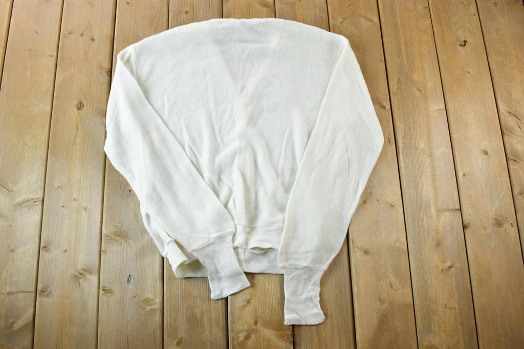 Vintage 1970s Izod Lacoste Knit Perfect Mild Distress Cardigan Sweater Made In USA