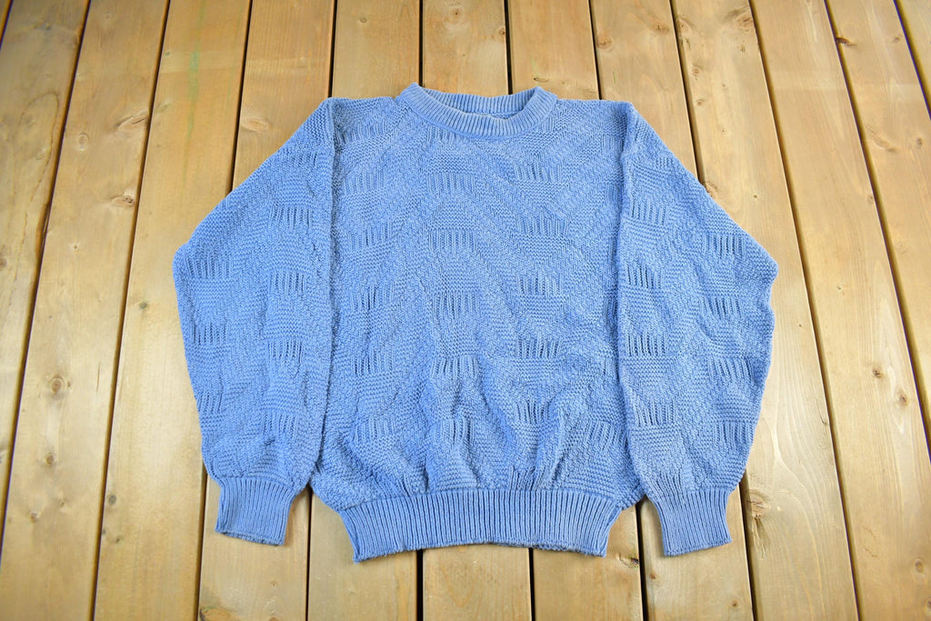 Vintage 1990s Arcadia Knit Crewneck Sweater Men's Large
