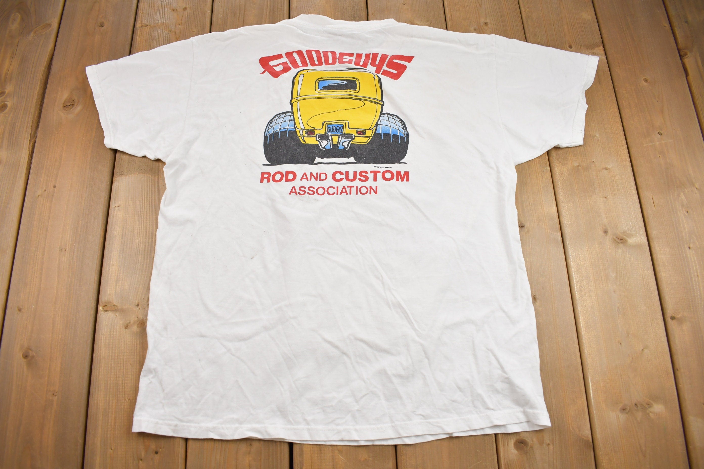 Vintage 1990s Good Guys East Coast Hot Rods Graphic T Shirt