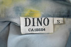Vintage 1980s DINO Floral Casual Button Up