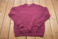 Vintage 1990s Bassett Walker Maroon Blank Crewneck Sweatshirt