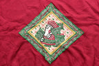Vintage Christmas Santa Sweater , 90s Holiday Crewneck , Winter Wear , Festive Diamond Graphic Print