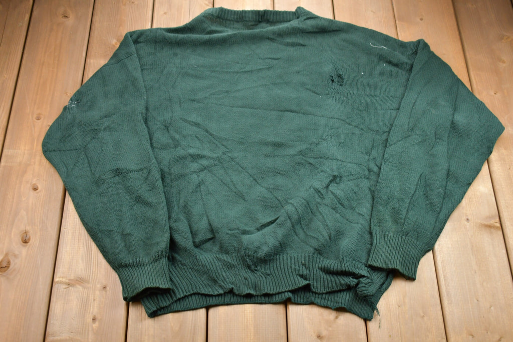 Vintage 1980s IZOD Golf Embroidered Knitted Sweater