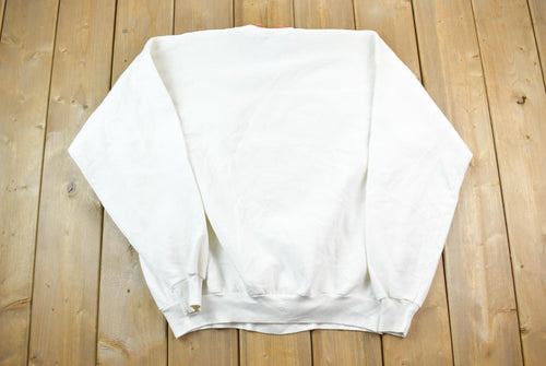 Vintage 1990s Leaf Birds Cute Fall Style Crewneck Sweater / 90s Crewneck / Grandma Sweater / Streetwear / Made In USA / Animal Theme