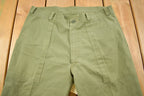 Vintage 1970S Military OG 107 Green Khaki Pants