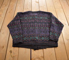 Vintage 1980s North Country Outfitters Cozy Knit Cardigan Sweater