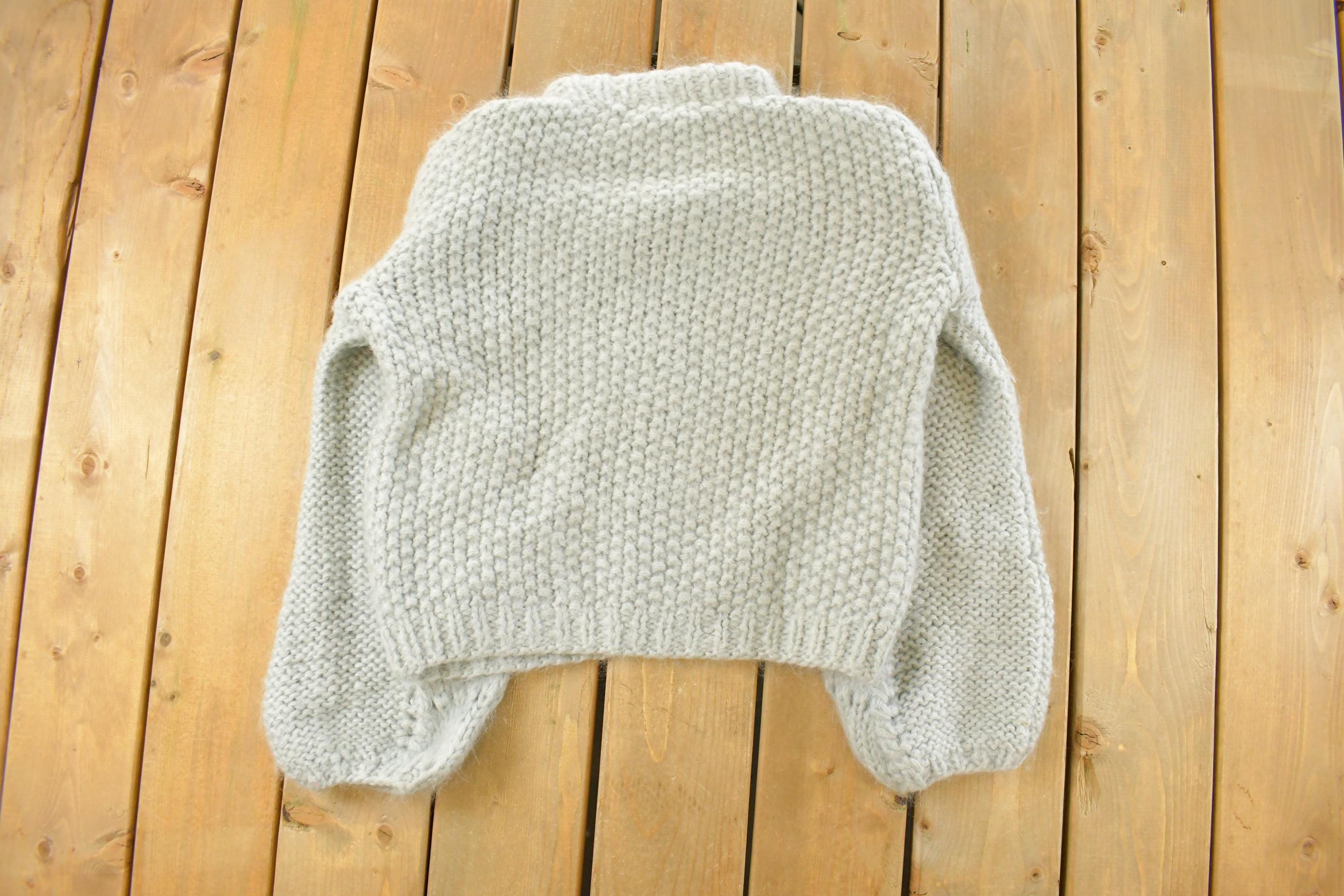 Vintage 2000s Ganni Wool Mohair Knit Mockneck Sweater Women's Large