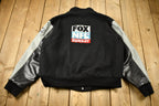 Vintage 1990s FOX NFL Sunday Garth Brooks Leather Varsity Jacket