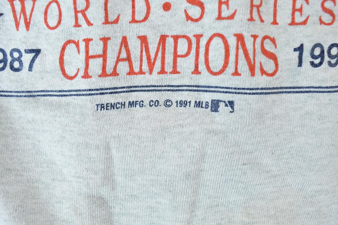 Vintage 1991 Minnesota Twice World Series Champions MLB Crewneck Sweatshirt