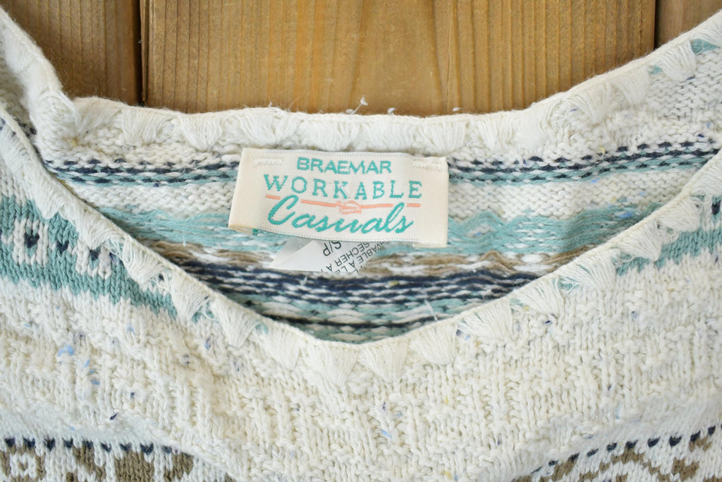 Vintage 1990s Braemar Workable casuals Knit Crewneck Sweater /