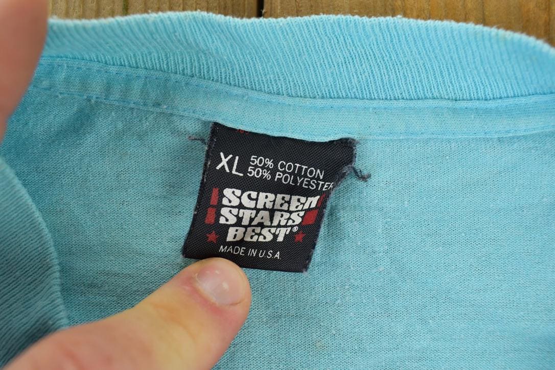 Vintage 1990 Screen Stars Best Reston ALL Stars Single Stitch T-Shirt