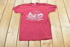 Vintage 1980s Ottawa White Water Rafting Ringer T-Shirt Mens S