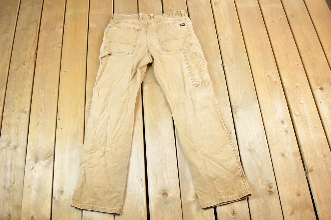 Vintage 1990s Tan Dickies Denim Work Jeans Size 36 x 31