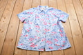 Vintage 1990s Land 'n Sea Floral Summer Button Up Shirt