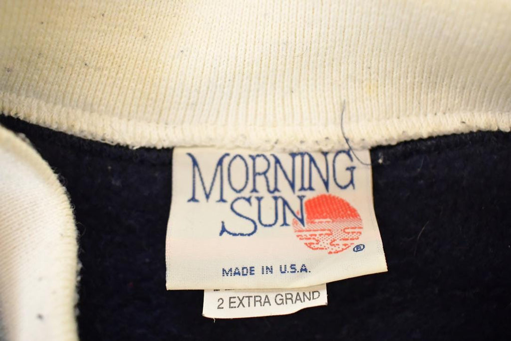 Vintage 1990s Morning Sun Blue Jays Graphic Print Double Collar Crewneck Sweatshirt Women's XXL