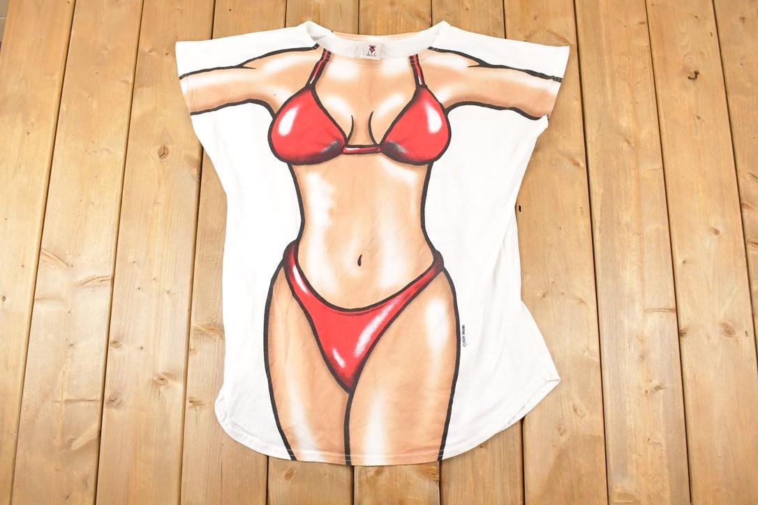 Vintage 1990s Beachbody Souvenir Beach Vacation T-Shirt Women's L