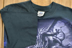 Vintage 2001 Deadstock Liquid Blue Dragon All Over Print T-Shirt