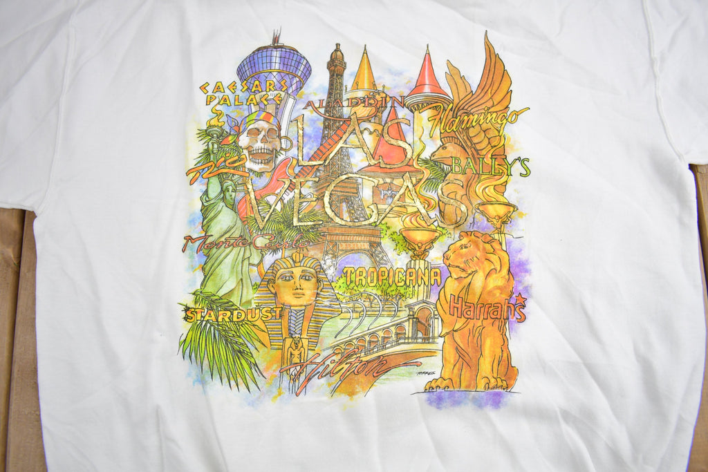 Vintage 1990s Las Vegas Graphic Crewneck Sweatshirt