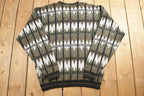 Vintage 1990s Intersect Knit Abstract Pattern Crewneck Sweater