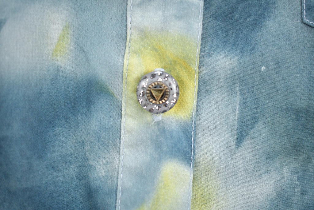 Vintage 1980s DINO Floral Casual Button Up