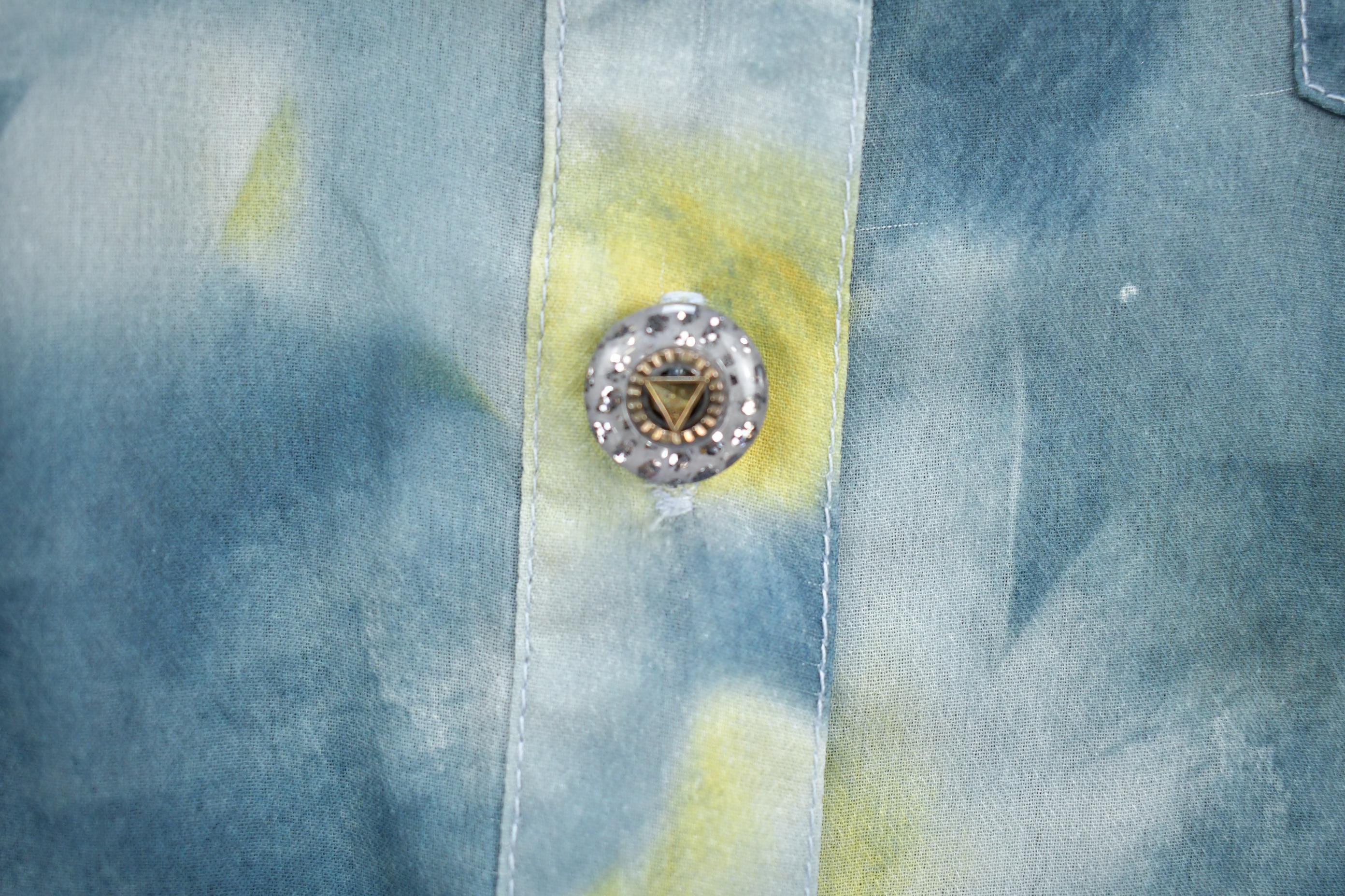 Vintage 1980s DINO Floral Casual Button Up