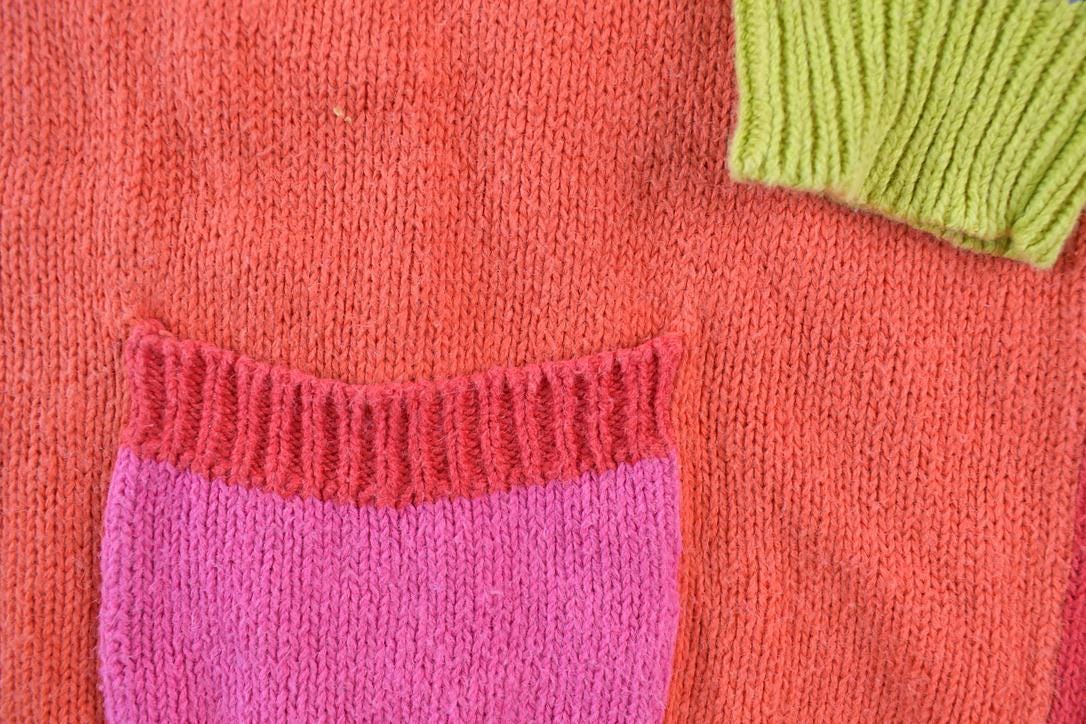 Vintage 1990s Capezio Knit Quarter Button Sweater