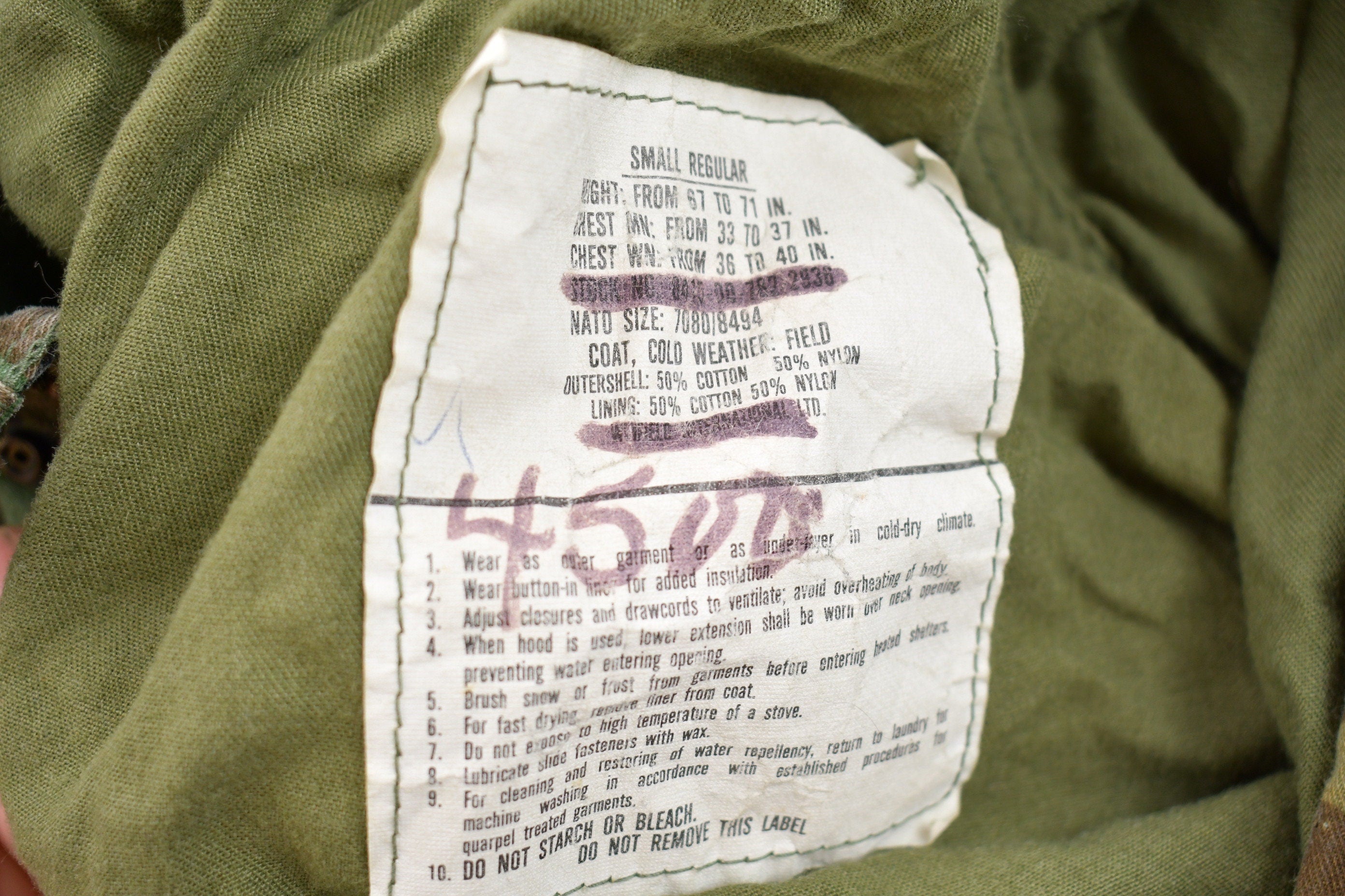 Vintage 2000 Military Camo Field Jacket