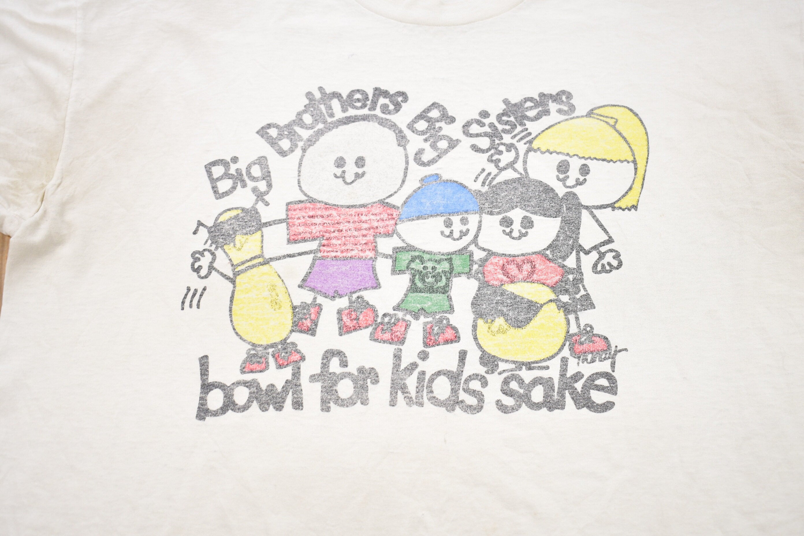 Vintage 1990s Big Brothers Big Sisters Bowling Graphic T-Shirt