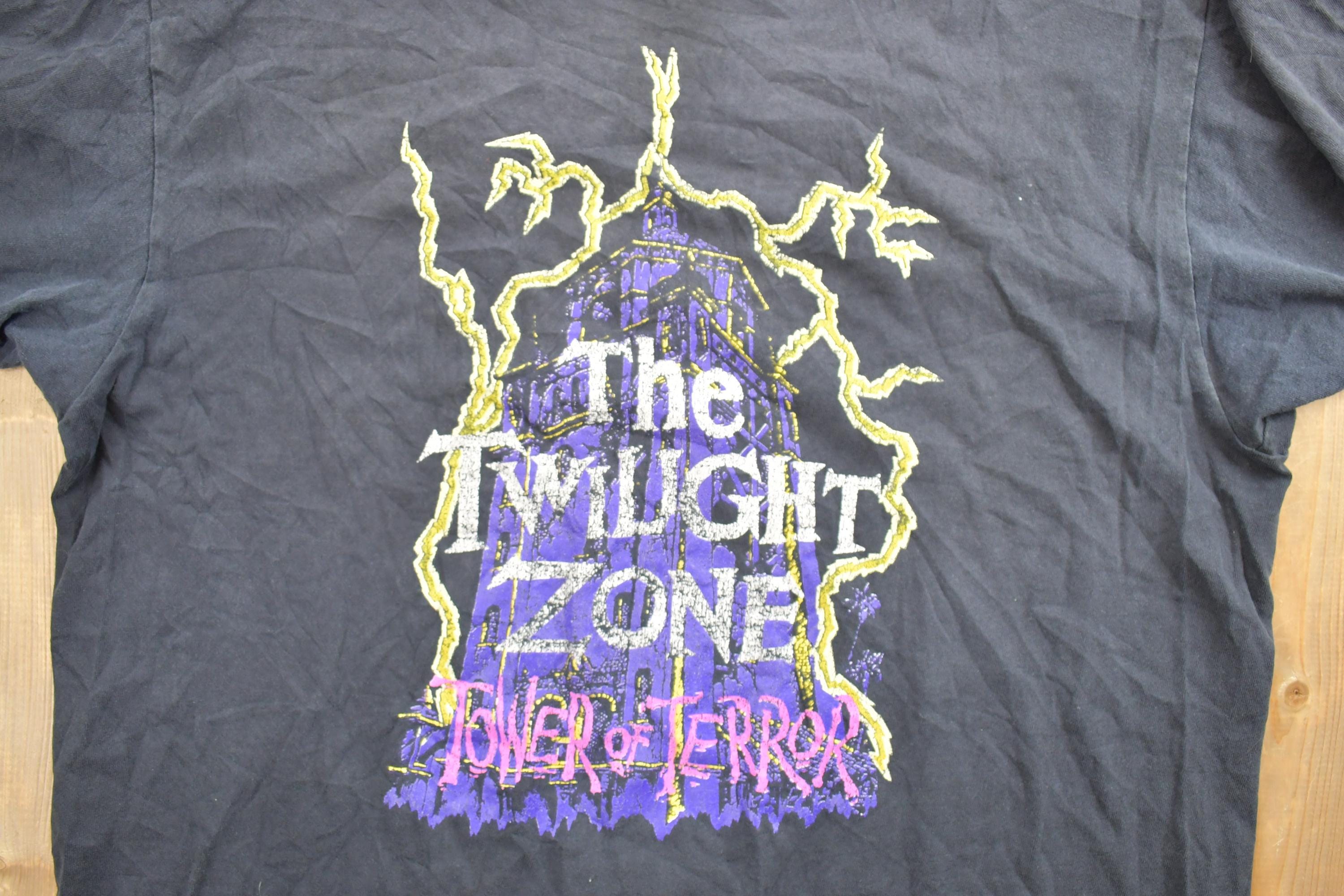 Vintage 1990s The Twilight Zone Tower Of Terror Disneyland Promo T-Shirt  90s Graphic Tee  Vintage Mickey Mouse  Made In USA