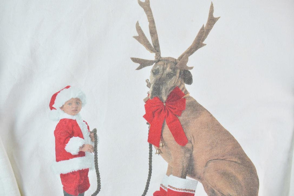 Vintage 1990s Anne Geddes Christmas Crewneck Sweatshirt Made In USA