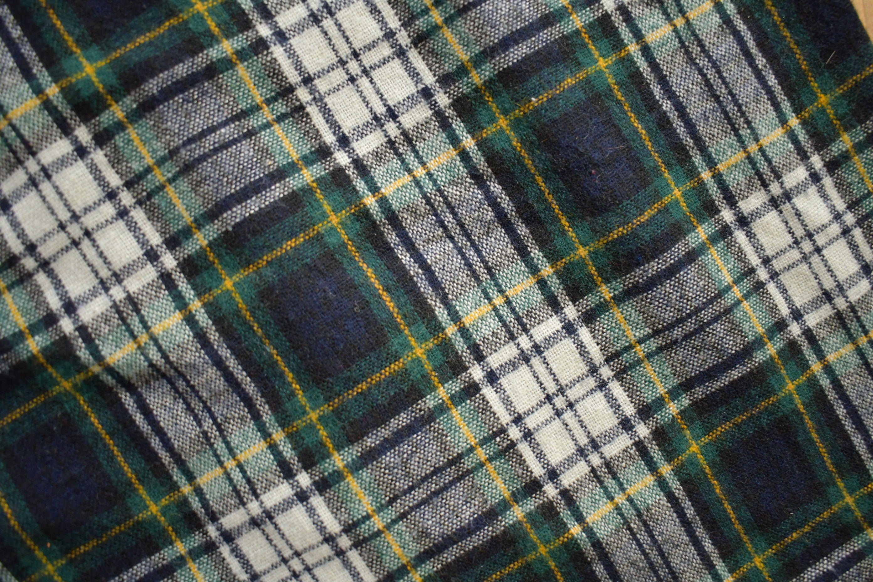 Vintage 1980s Plaid Long Skirt Size 25x27