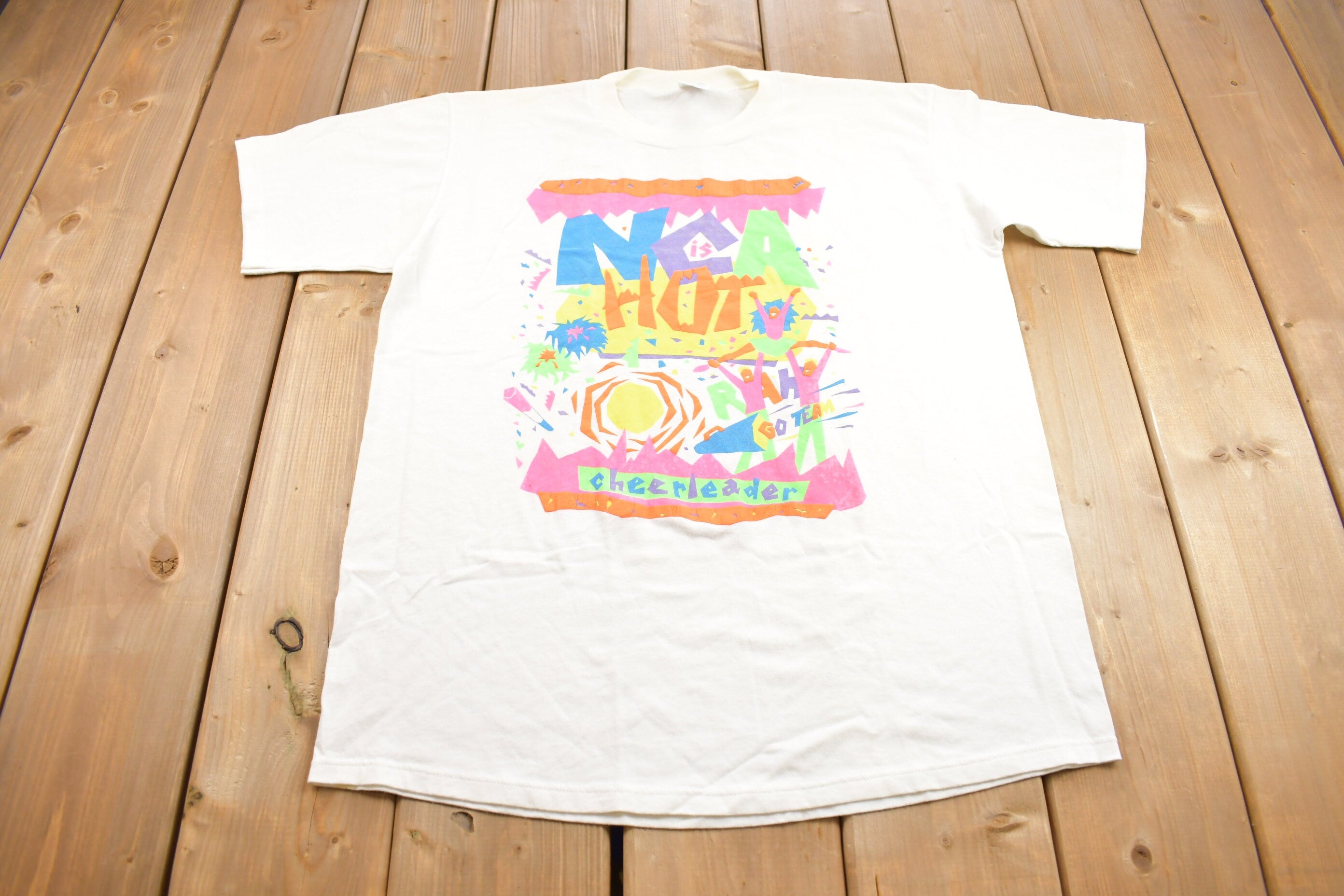 Vintage 1990s Cheerleader Graphic T Shirt