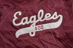 Vintage 1980s Eagles Satin Windbreaker Jacket
