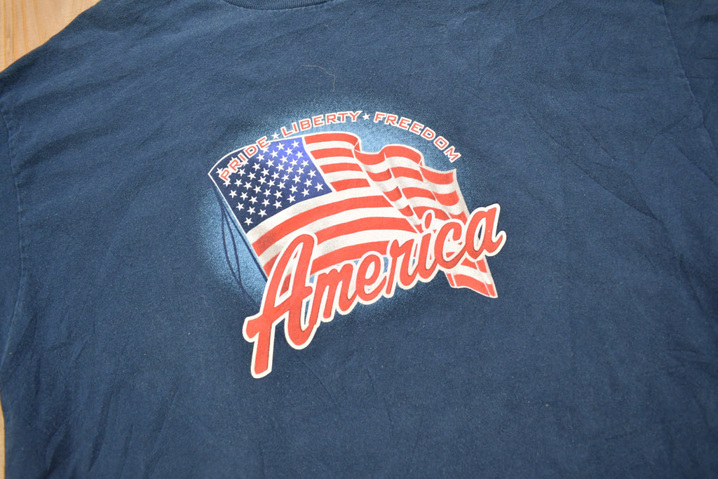 Vintage 1990s America Graphic T Shirt