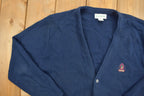 Vintage 1990s IZOD Knitted Cardigan Sweater