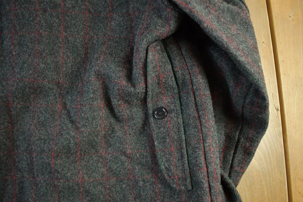 Vintage 1970s Bemidji Woolen Mills Sherpa Lined Wool Jacket Men's XL