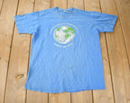 Vintage 1990 Earth Day Single Stitch Graphic T Shirt Made In USA