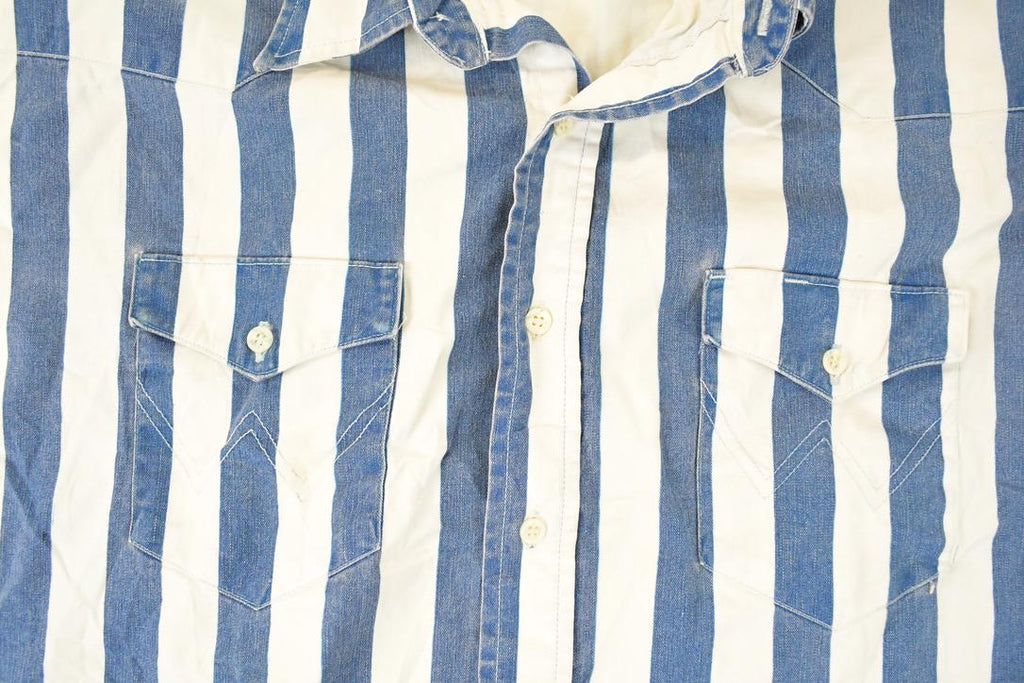 Vintage 1990s Wrangler X Long Tails Western Button Up Shirt Men's XXL
