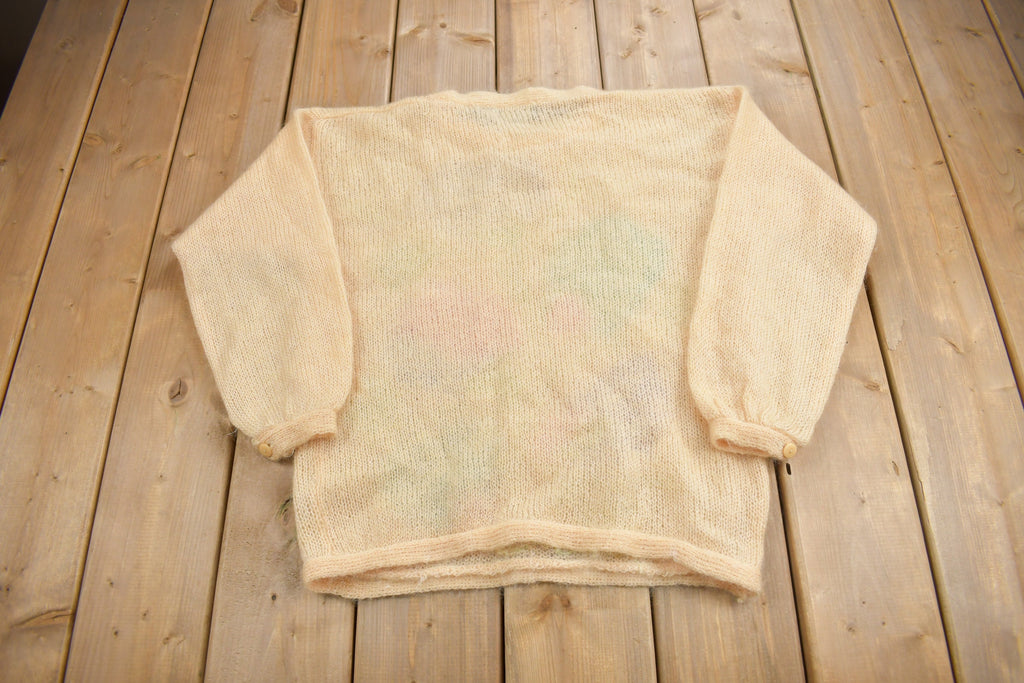 Vintage 1990s Jeanne Pierre Mohair Knit Sweater