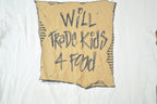 Vintage 1990s Will Trade Kids For Food Souvenir Funny Single Stitch Graphic Print T-Shirt Made In USA