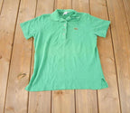 Vintage 1990s Lacoste Button Up Short Sleeve Shirt Made In USA
