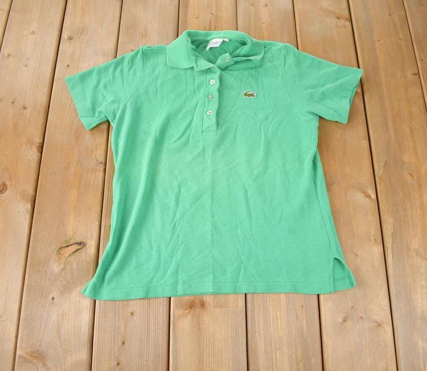 Vintage 1990s Lacoste Button Up Short Sleeve Shirt Made In USA