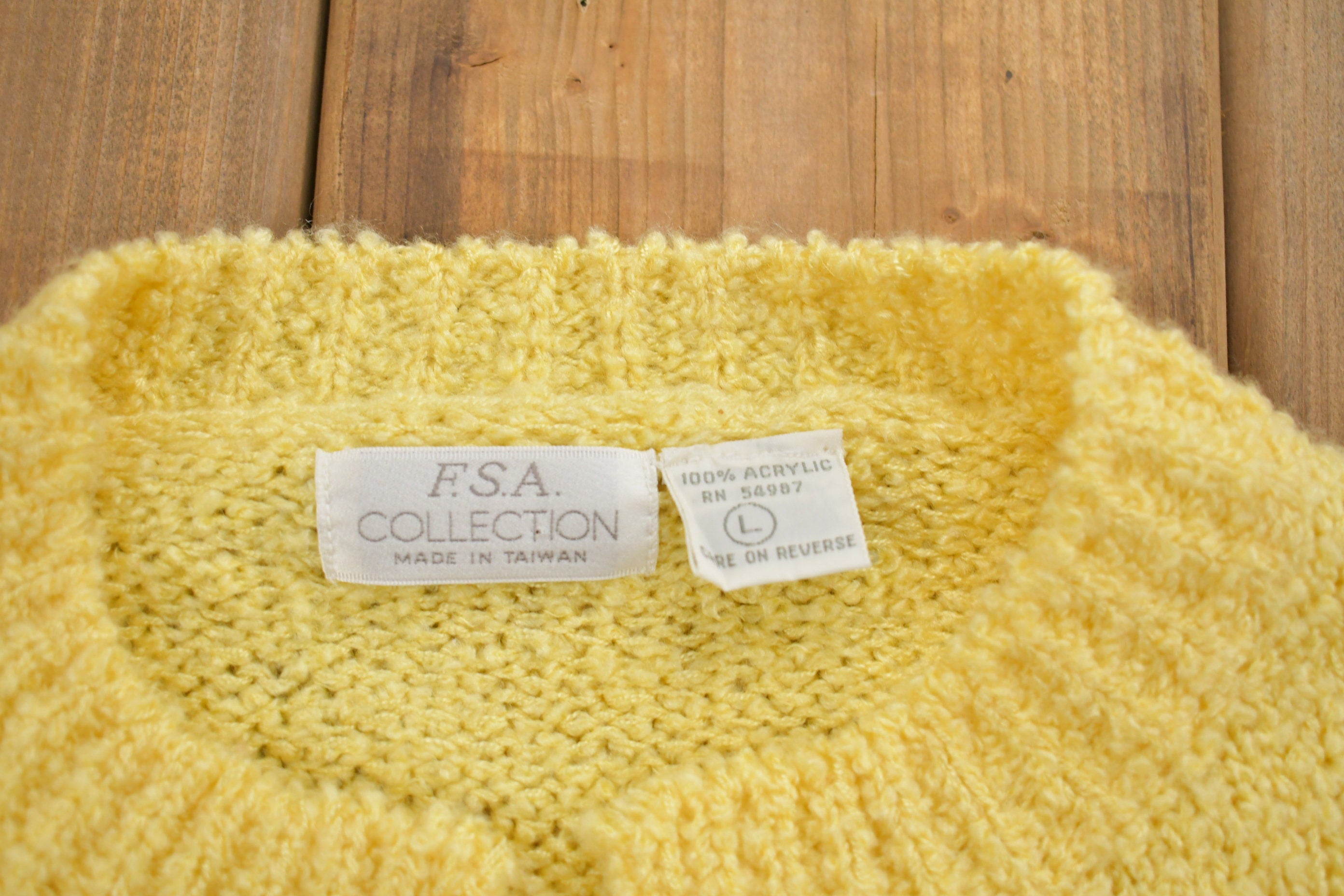 Vintage 1980s FSA Collection Knitted Sweater