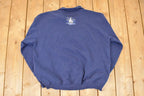 Vintage 1990s Northern Reflections Graphic Print Lighthouses Collared Sweatshirt Men's L