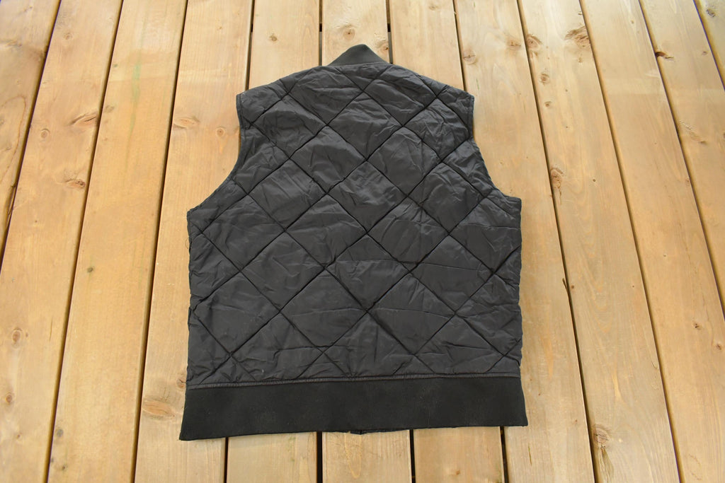 Vintage 1990s Dickies Diamond Quilt Vest Jacket Men's Medium
