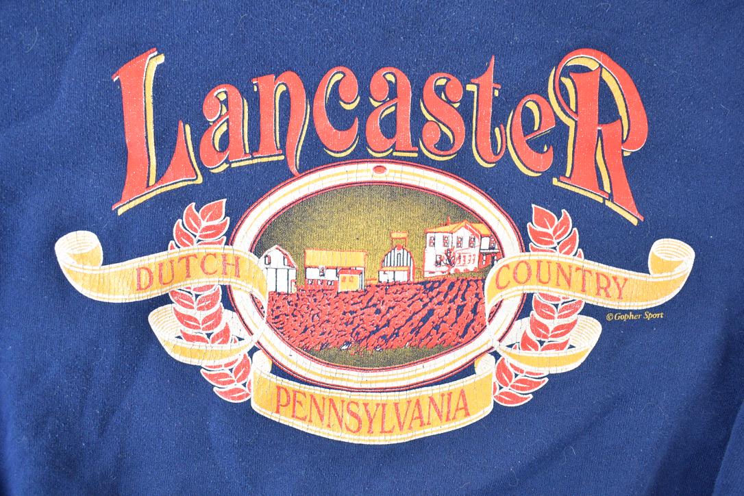 Vintage 1990s Lancaster Pennsylvania Souvenir Crewneck Sweatshirt Made In USA
