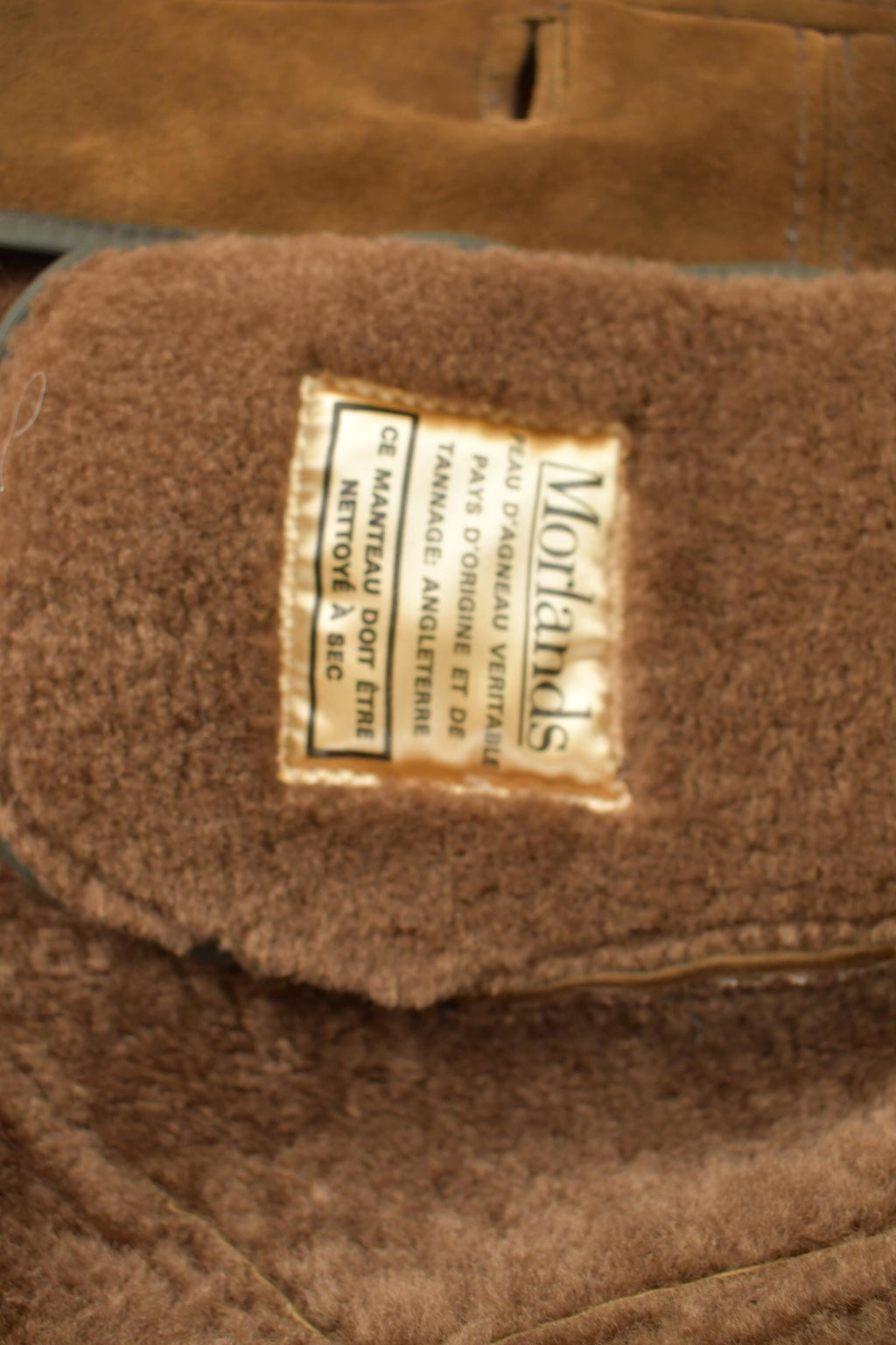 Vintage 1980s Morlands Lambskin Shearling Leather Jacket