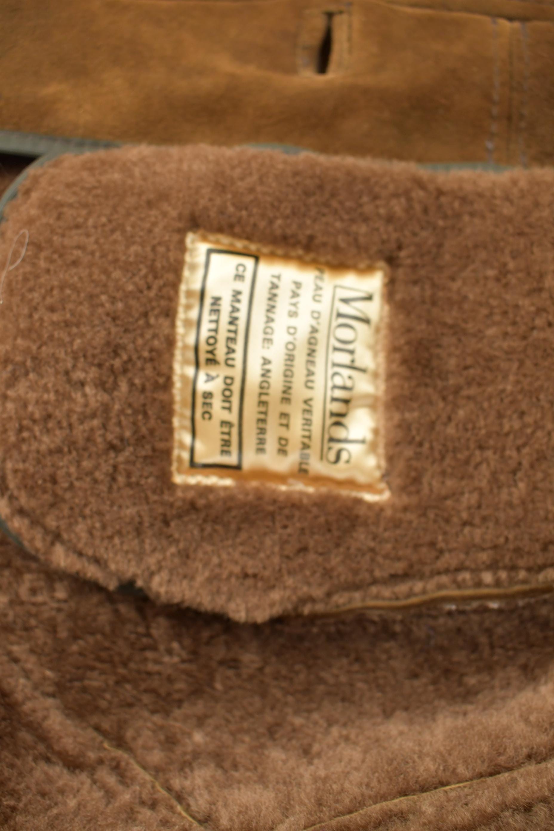 Vintage 1980s Morlands Lambskin Shearling Leather Jacket