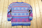 Vintage 1990s Mass Transit Wool Knit Sweater Mens L